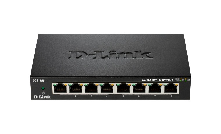 D-Link DGS 108 - switch - 8 ports - DGS-108 - Modular Switches