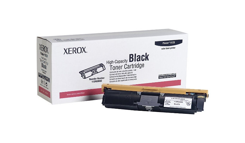 Xerox Phaser 6120 - High Capacity - black - original - toner cartridge