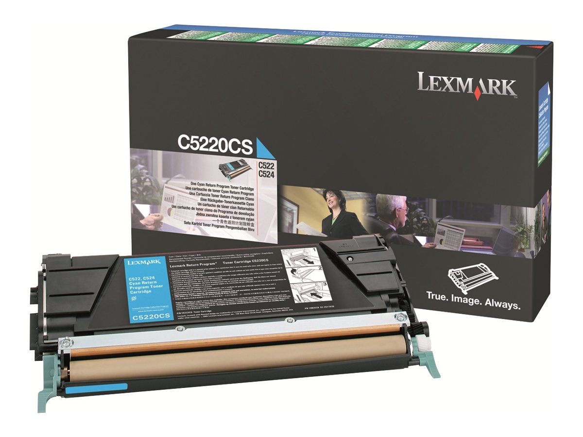 Lexmark - cyan - original - toner cartridge - LCCP, LRP