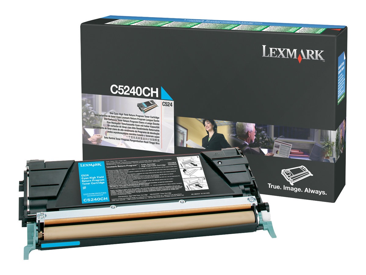 Lexmark - High Yield - cyan - original - toner cartridge - LCCP, LRP