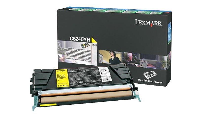 Lexmark - High Yield - yellow - original - toner cartridge - LCCP, LRP