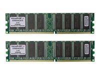 Kingston ValueRAM memory - 2 GB : 2 x 1 GB - DIMM 184-pin - DDR