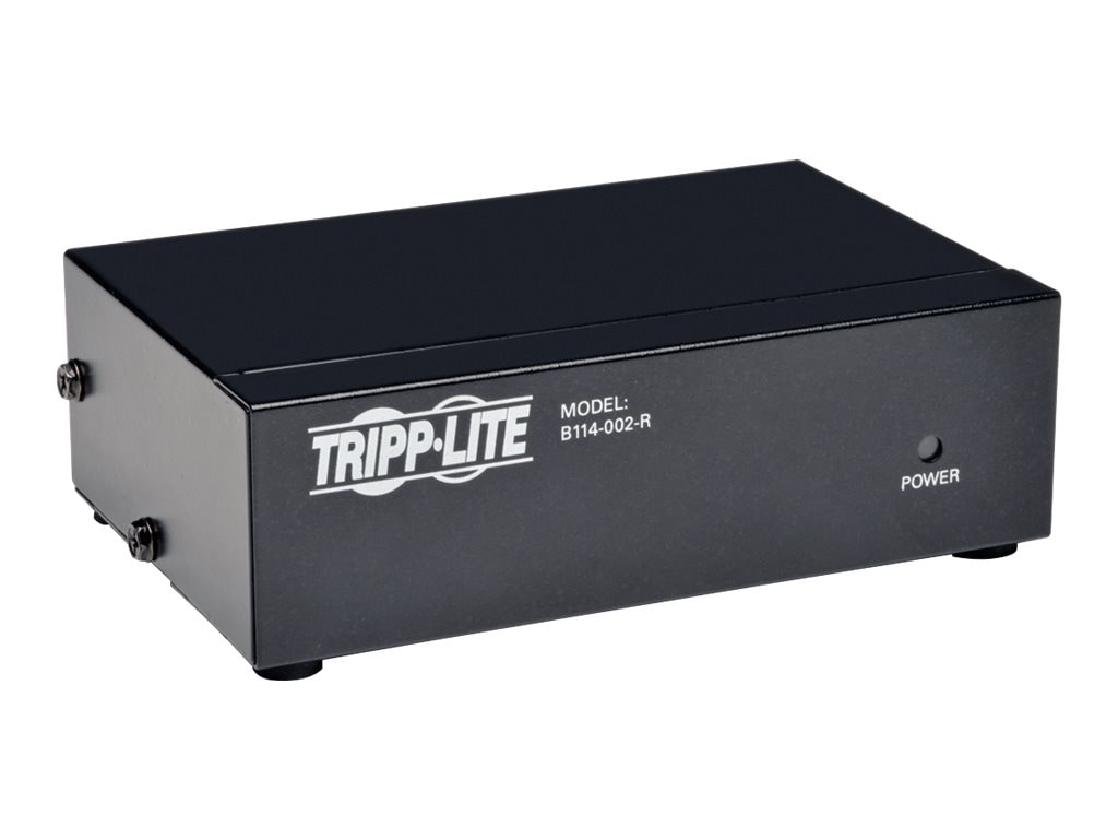 Tripp Lite 2-Port VGA / SVGA Video Splitter with Signal Booster High-Res
