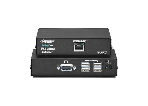Black Box KVM Extender VGA USB HID CATx Single Access - ACU4001A - -