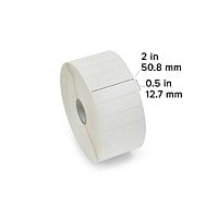 Zebra Label, Polypropylene, 2 x 0.5in, Thermal Transfer, PolyPro 3000T