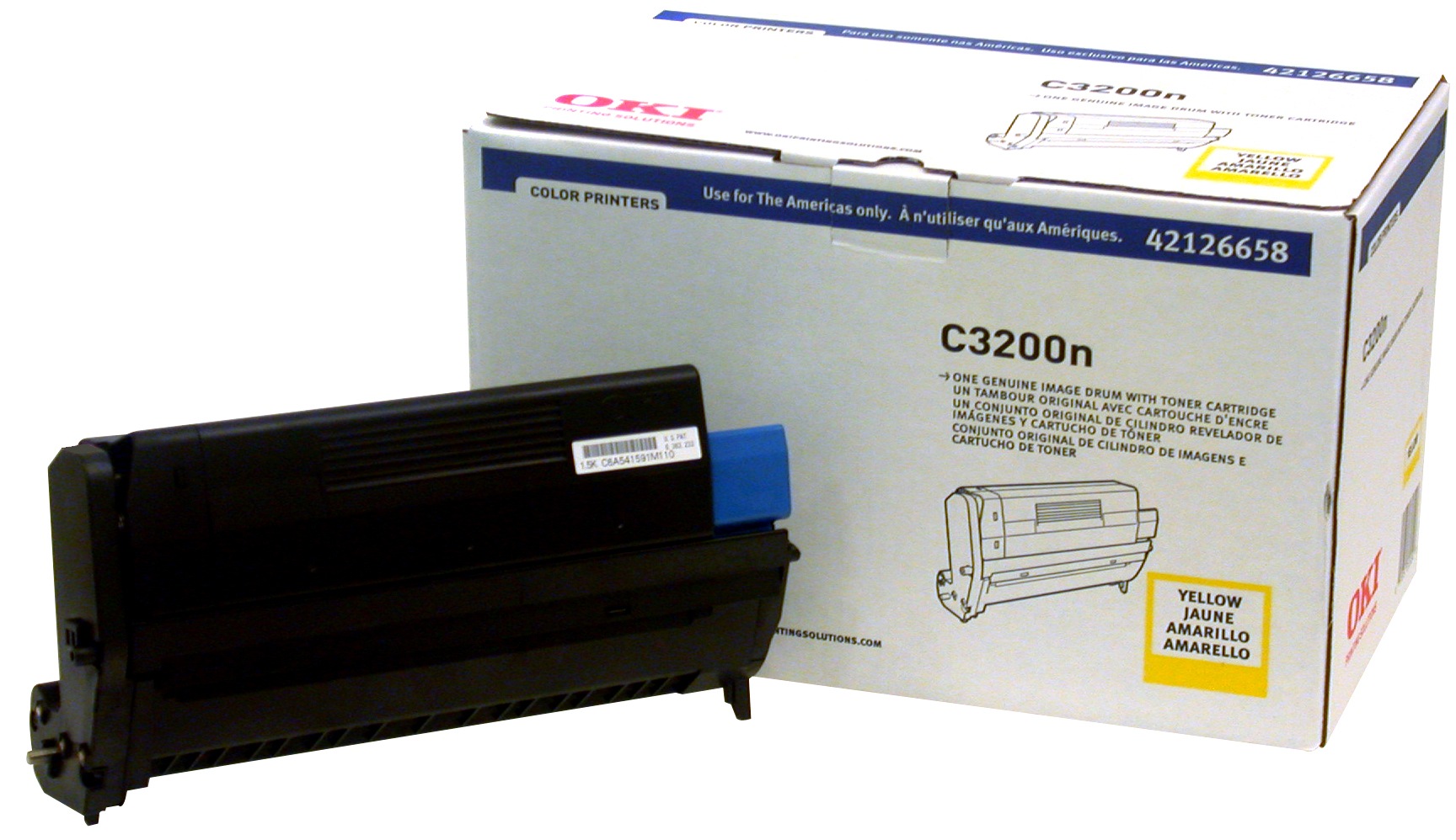 OKI Yellow Image Drum "Type C6" (ships w/one toner cartridge)