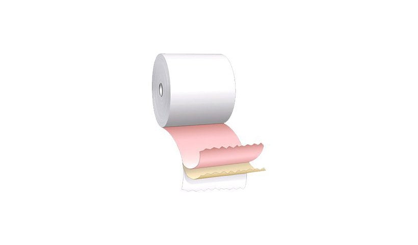 TransAct - three-ply receipt paper - 50 roll(s) - Roll (3.3 in x 85 ft)