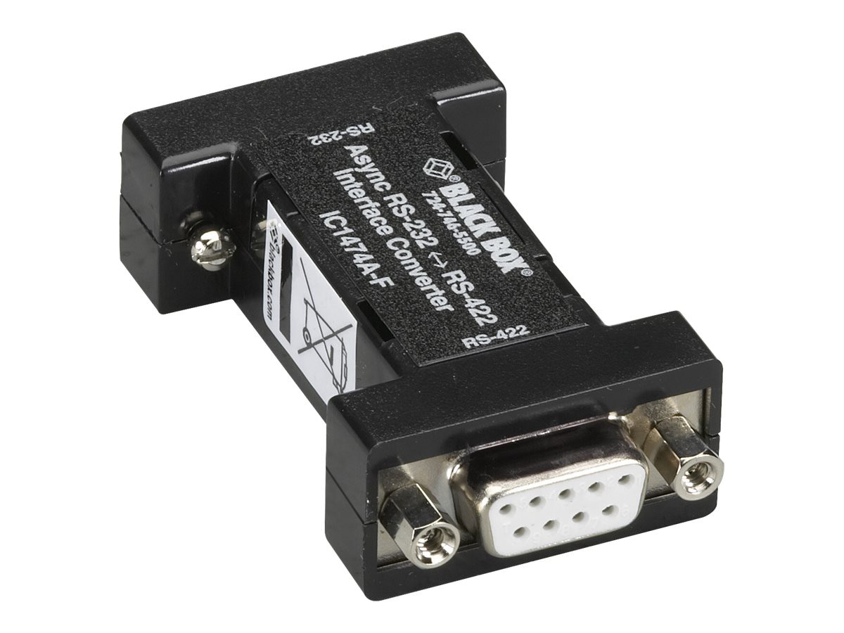 Black Box DB9 F to DB9 F Async RS-232 to RS-422 Interface Converter