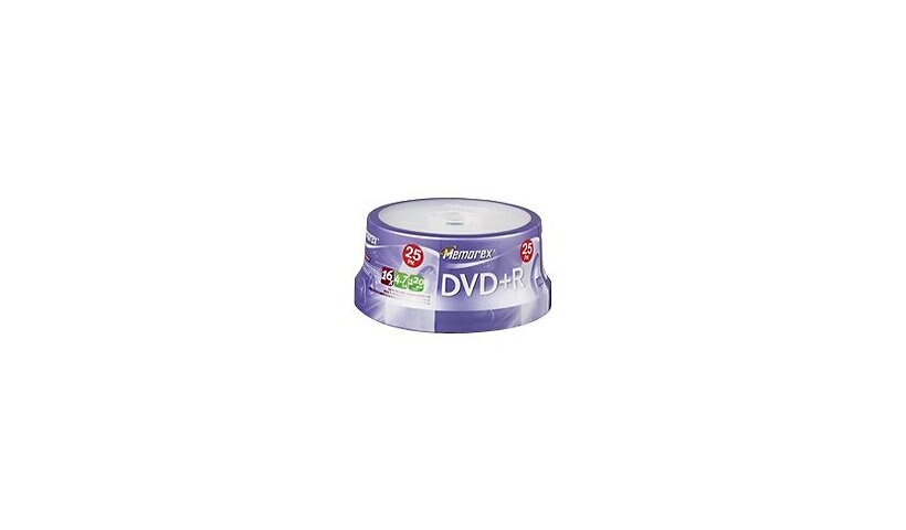 Memorex - DVD+R x 25 - 4.7 GB - storage media