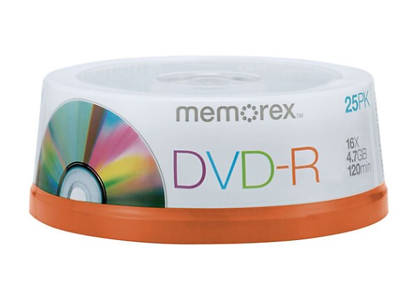 Memorex - DVD-R x 25 - 4.7 GB - storage media
