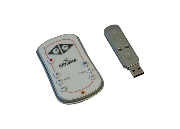 Tripp Lite Keyspan Easy Presenter Wireless Remote Control w/ Laser / Audio White 60ft presentation remote control