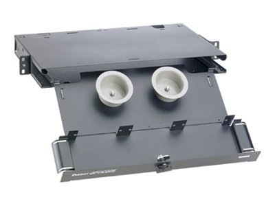 Panduit Opticom Rack Mount Fiber Enclosure - rack cable enclosure - 1U - 19