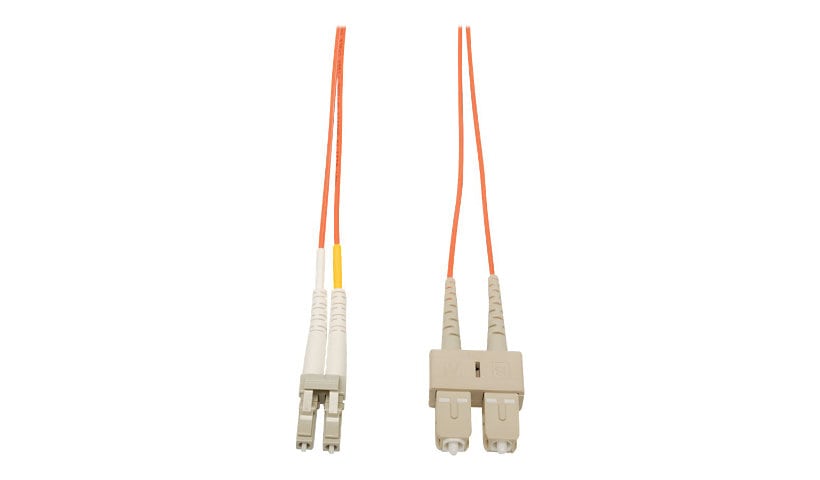 Eaton Tripp Lite Series Duplex Multimode 50/125 Fiber Patch Cable (LC/SC), 2M (6 ft.) - cordon de raccordement - 2 m - orange