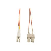 Eaton Tripp Lite Series Duplex Multimode 50/125 Fiber Patch Cable (LC/SC), 2M (6 ft.) - patch cable - 2 m - orange