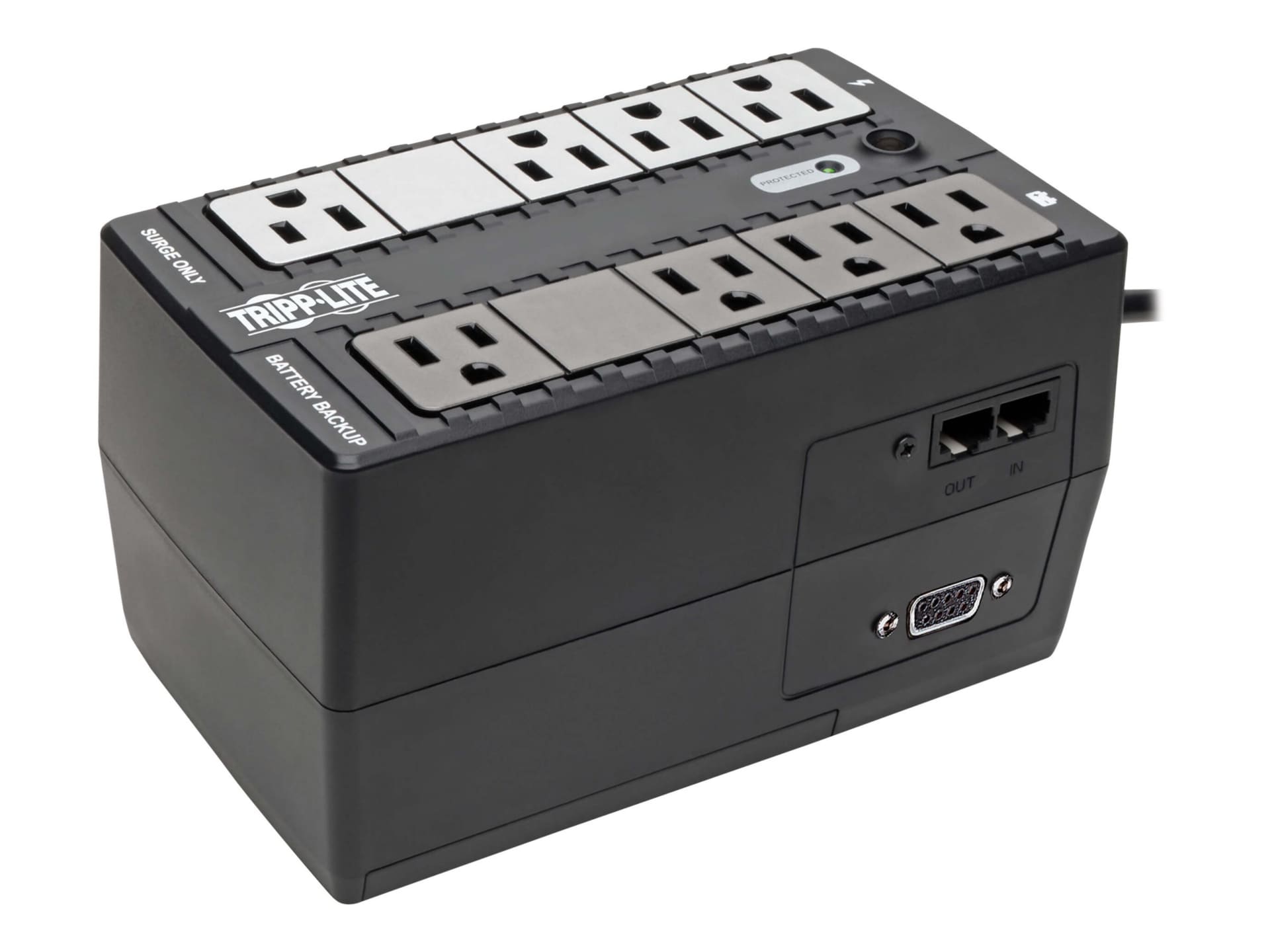 Tripp Lite UPS 550VA 300W Desktop Battery Back Up Compact 120V 50/60Hz DB9 RJ11 PC - onduleur - 300 Watt - 550 VA