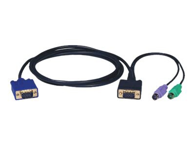 Tripp Lite 6ft PS/2 Cable Kit for B004-008 KVM Switch 3-in-1 Kit 6' - keyboard / video / mouse (KVM) cable - 6 ft