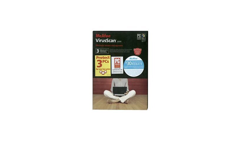 McAfee VirusScan 2006 (v. 10.0) - box pack - 3 users