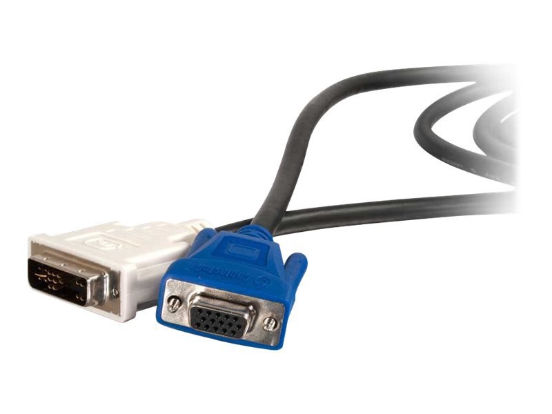 C2G 2m DVI-A Male to HD15 VGA Female Video Extension Cable