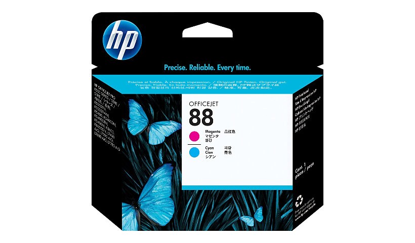 HP 88 - cyan, magenta - printhead