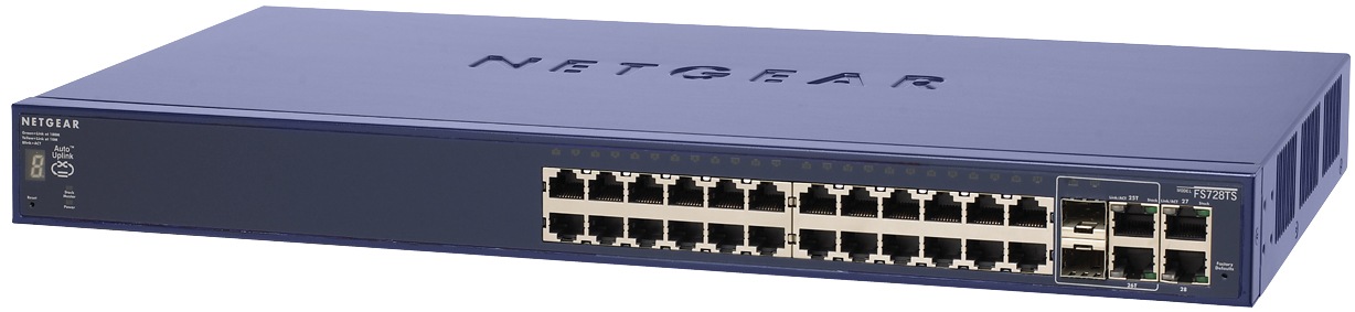 NETGEAR FS728TS 24-port 10/100 Stackable Smart Switch
