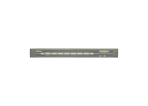 IOGEAR MiniView PS/2 KVM Switch GCS78 - KVM switch - 8 ports