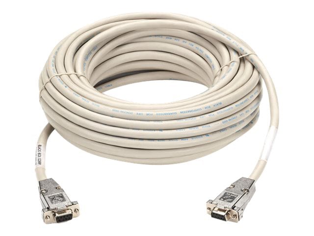 Black Box - null modem cable - DB-9 to DB-9 - 25 ft