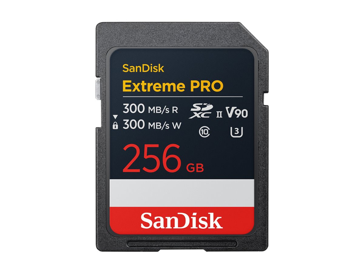 SanDisk Extreme Pro - flash memory card - 256 GB - SDXC UHS-II