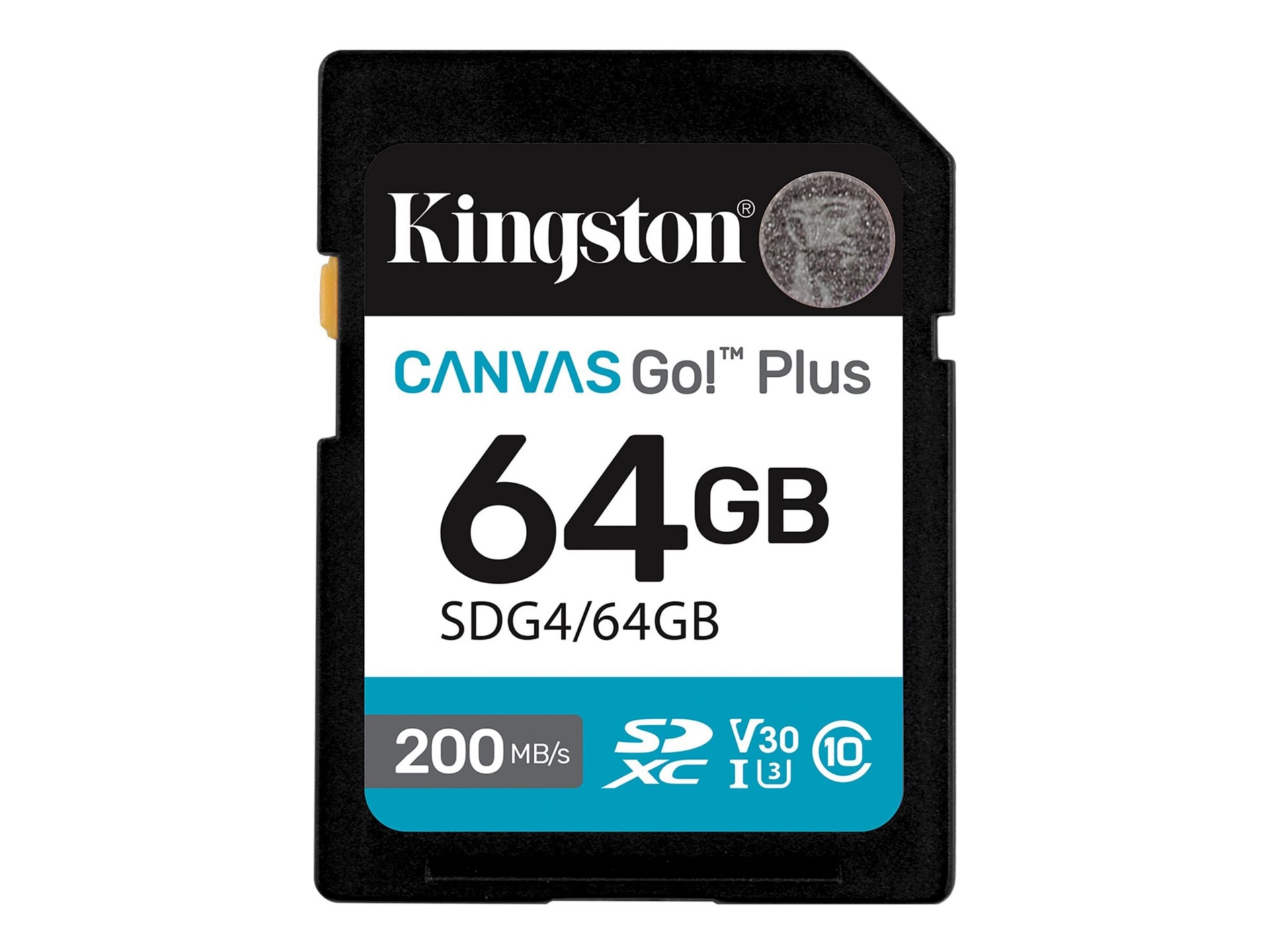 Kingston Canvas Go! Plus - flash memory card - 64 GB - SDXC UHS-I
