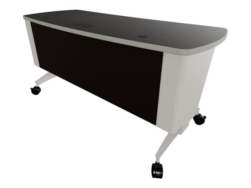 Spectrum Pivot Premier - sit/standing workstation - rectangular with rounde