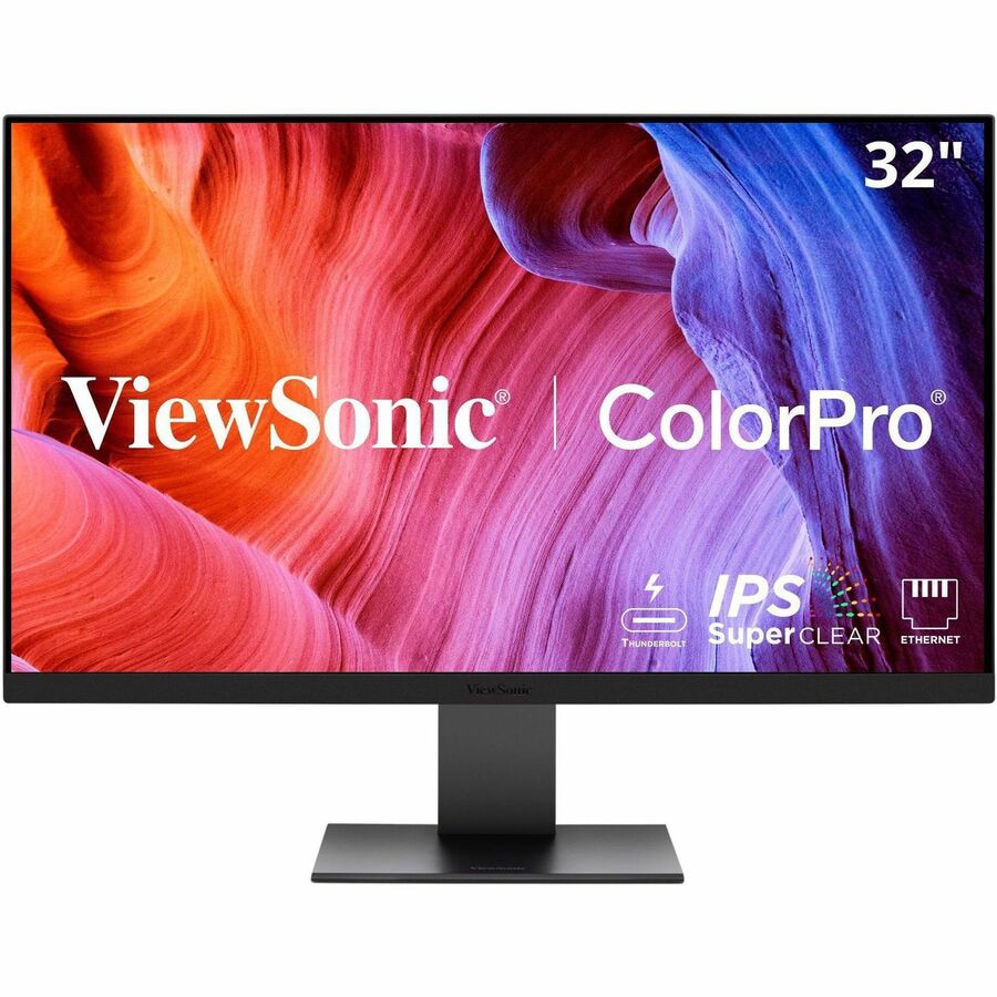 ViewSonic VP3276T-4K 32 Inch 4K UHD IPS Docking Monitor with Thunderbolt 4,