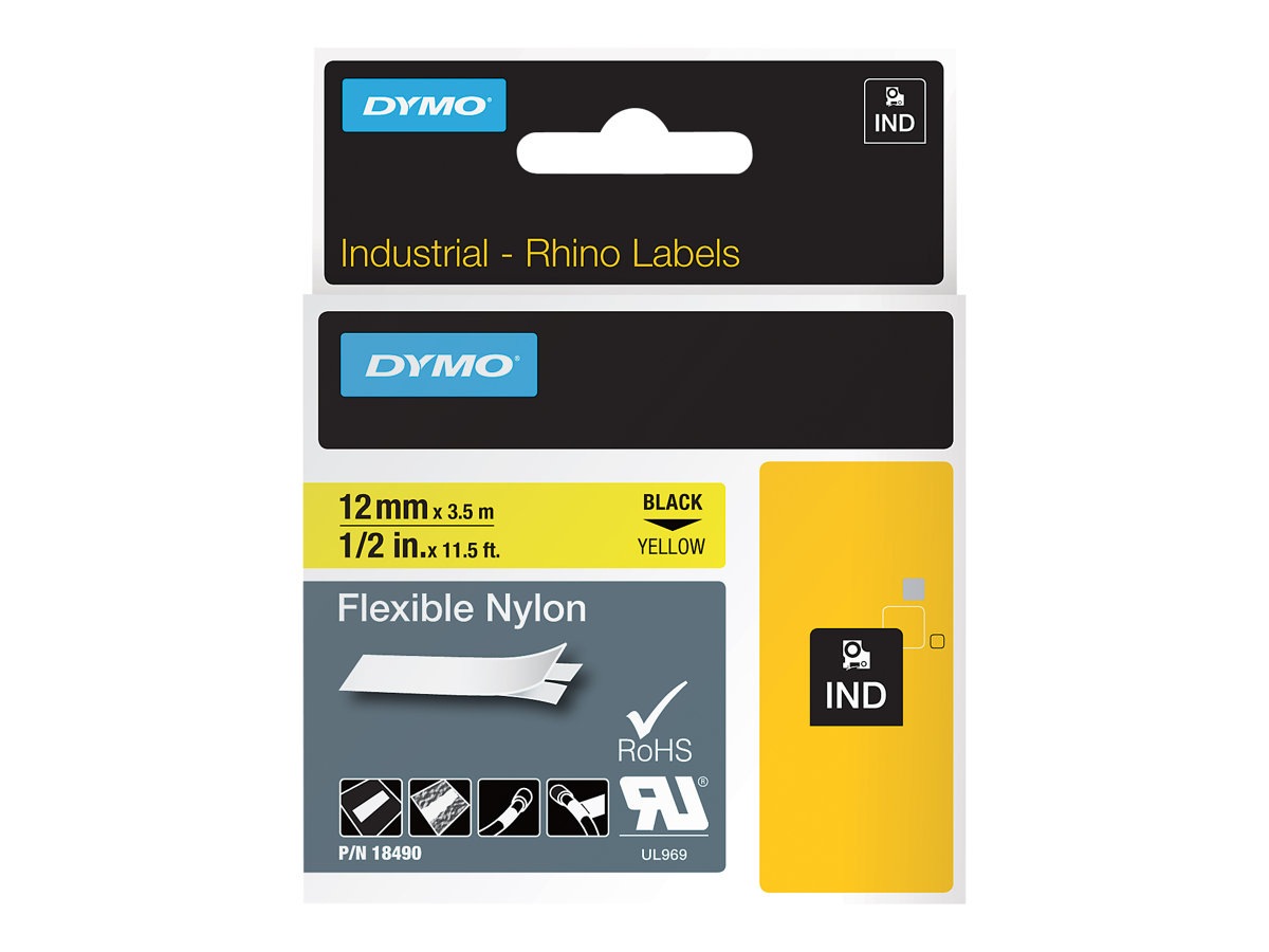 DYMO - flexible tape - 1 cassette(s) - Roll (1.2 cm x 3.5 m)