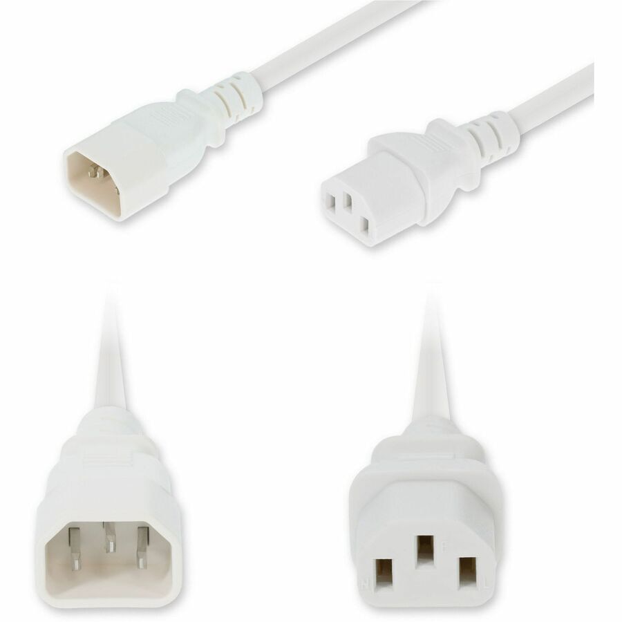 Proline 8ft C14 Male to C13 Female Standard Commercial Temp 14 AWG 250V at