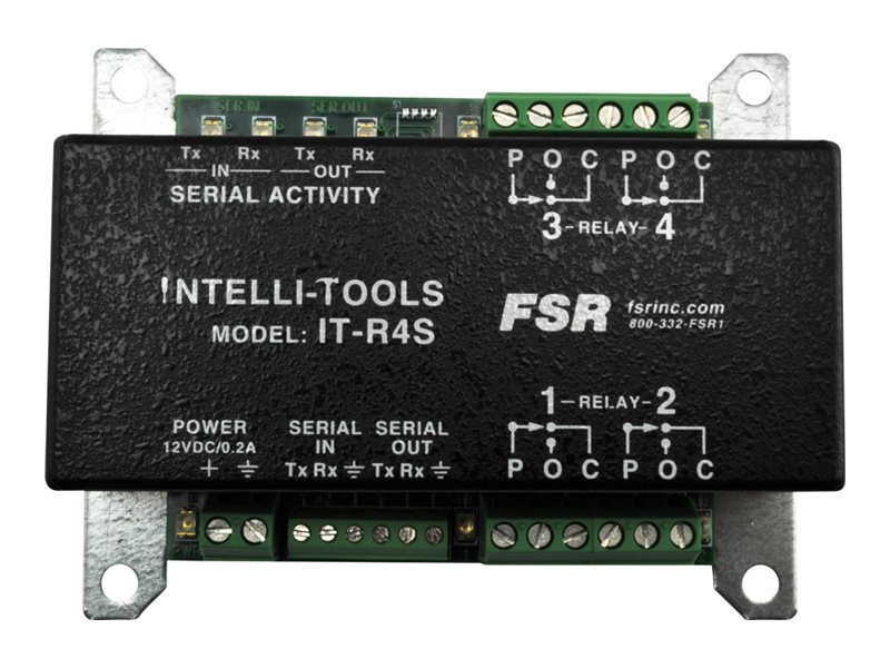 FSR IntelliTools IT-R4S - relay module - ASCII controlled, with serial loop
