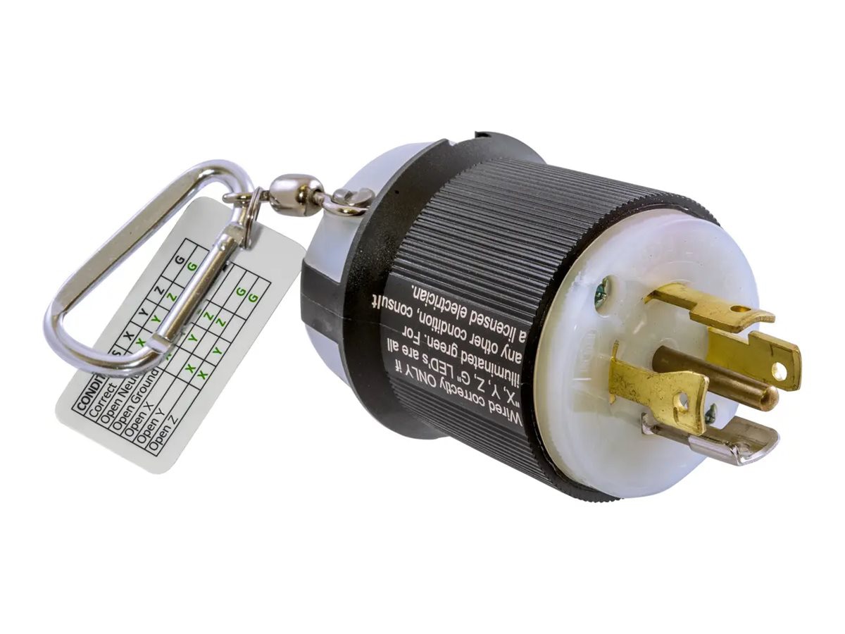 Hubbell Twist-Lock - circuit tester - 30A 250V, 2-pole 3-wire grounding, L6