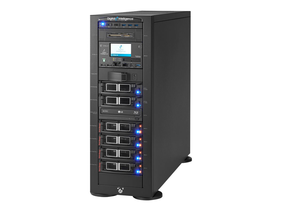 Digital Intelligence FRED Forensic Workstation - tower Core Ultra 9 285K 3.7 GHz - 128 GB - SSD 3 x 1 TB, HDD 5 x 4 TB,