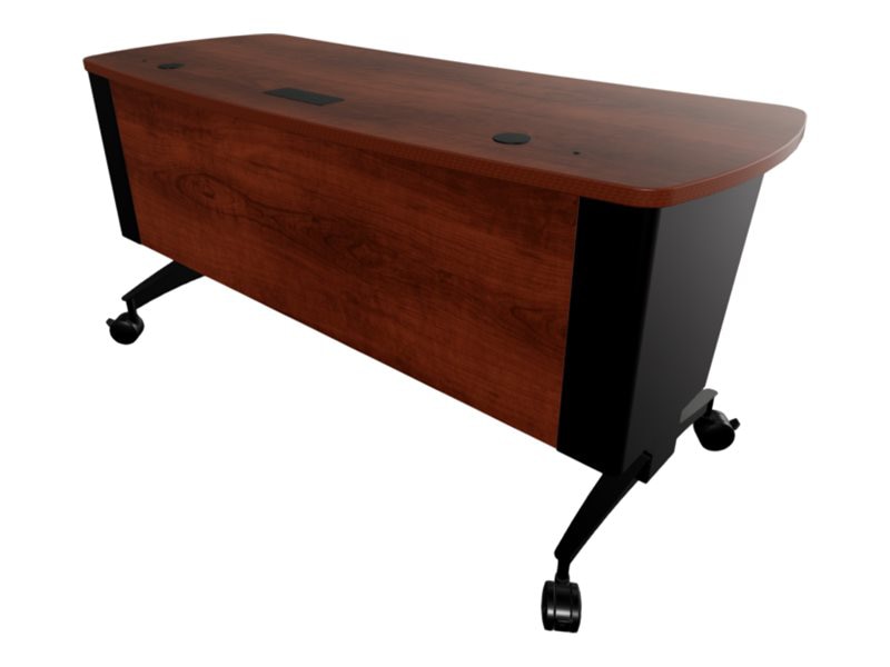 Spectrum Pivot Premier - sit/standing workstation - rectangular with rounde