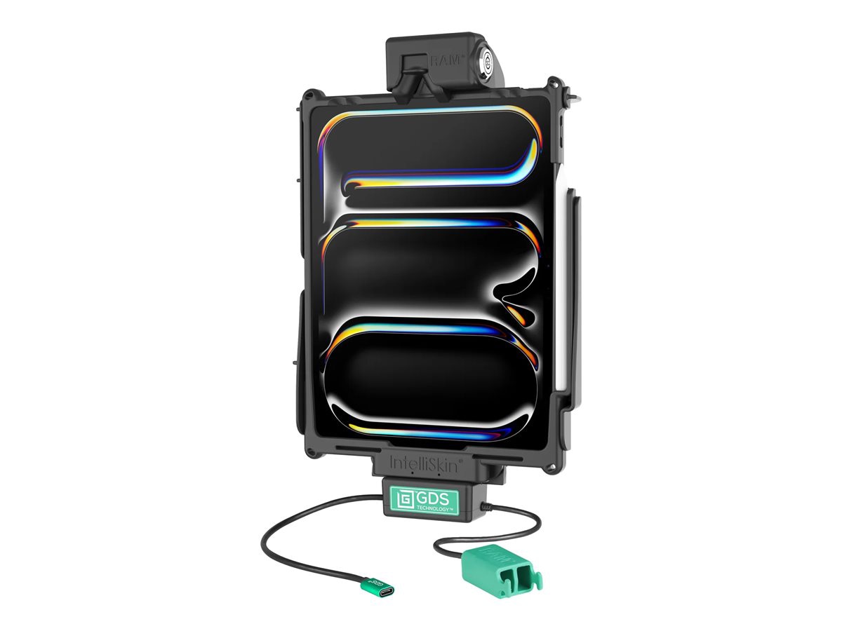 RAM GDS Tough-Dock car charging holder - + dual USB - 60 Watt