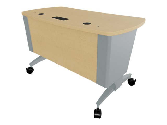 Spectrum Pivot Premier - sit/standing workstation - rectangular with rounde