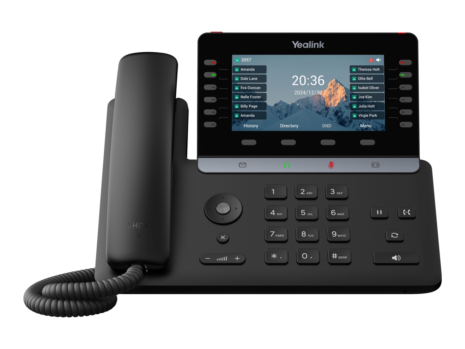 Yealink SIP-T85W - VoIP phone with caller ID/call waiting - 10-way call cap