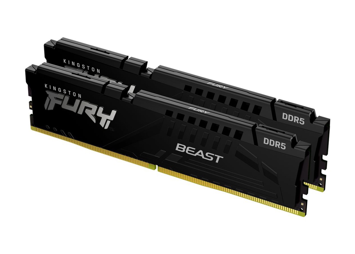 キングストンDDR5 FURY BEAST KF560C36BWE2AK2-32 Kingston FURY Beast - DDR5 - kit - 64 GB: 2 x 32 GB - DIMM 288-pin