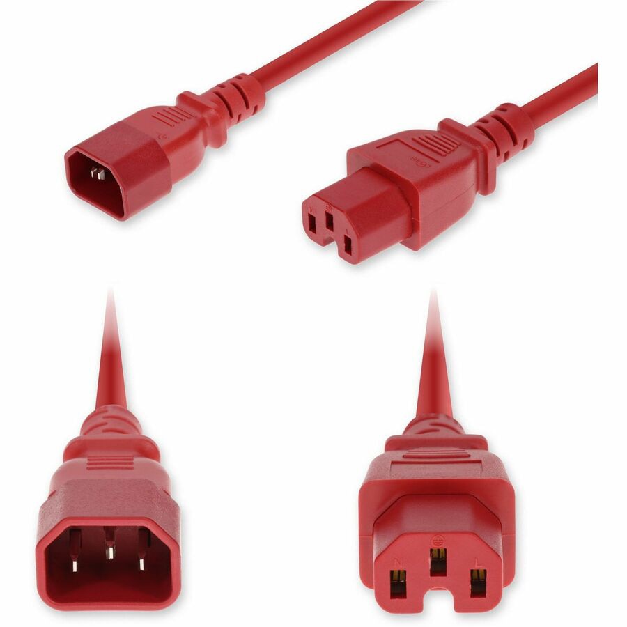 Proline 3ft C14 Male to C15 Female Standard Commercial Temp 15 AWG 250V at
