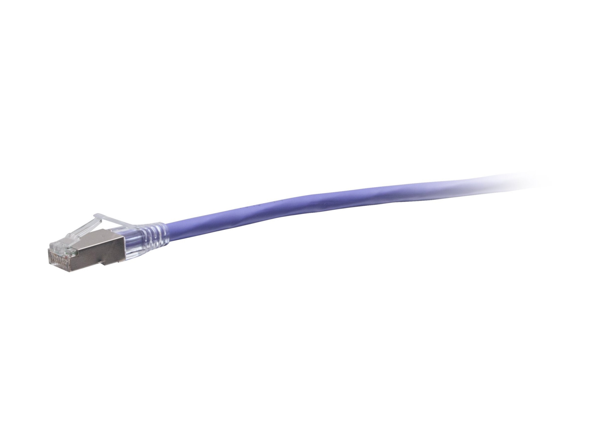 C2G 14ft Cat6a Snagless Shielded Ethernet Cable - TAA Compliant F-Series - Purple - patch cable - TAA Compliant - 4.27 m