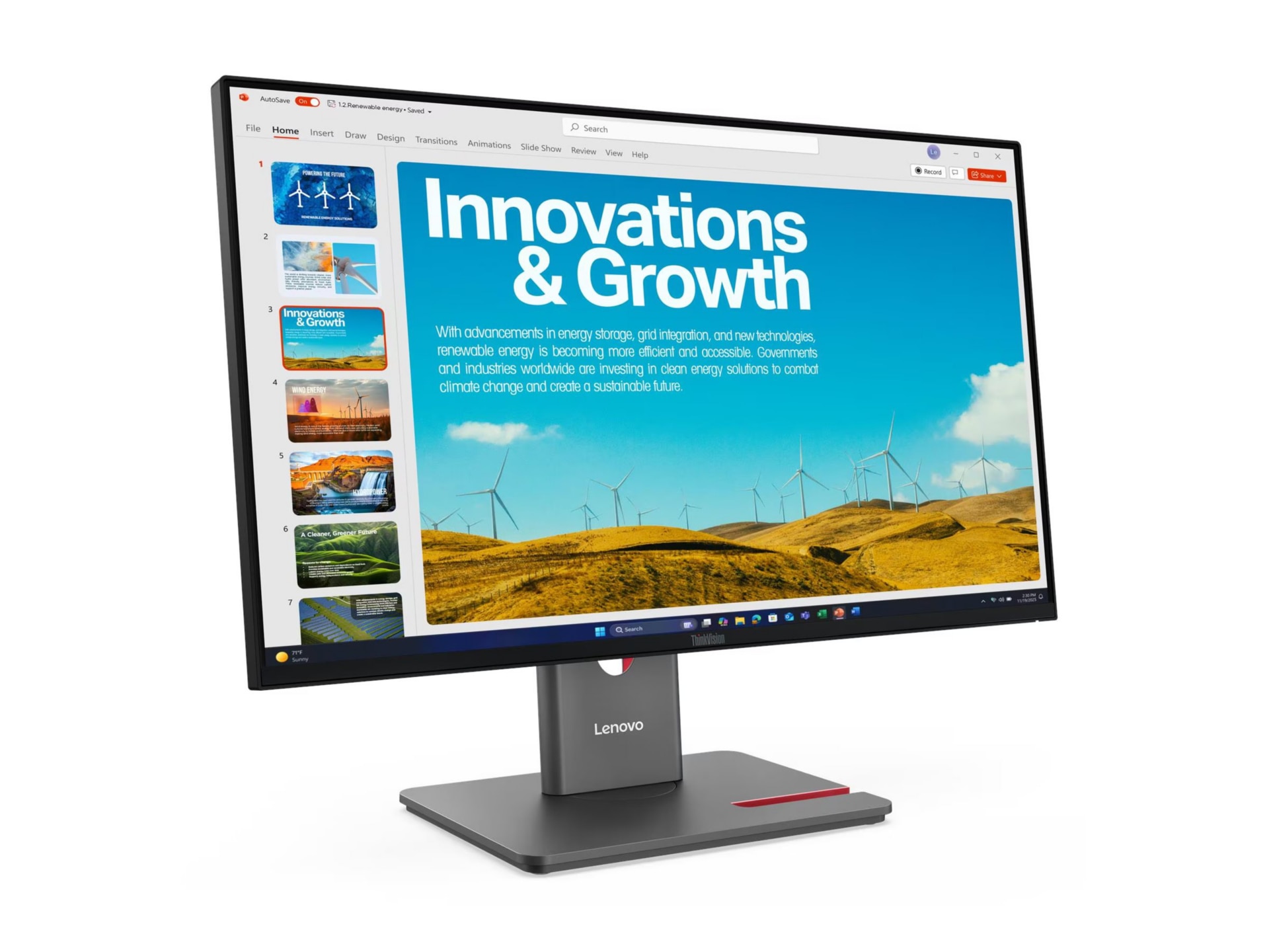 Lenovo ThinkVision P24QD-40 LED Monitor - Thumbnail 4