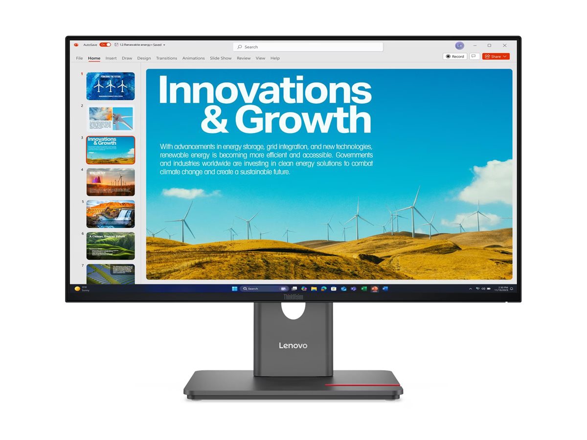Lenovo ThinkVision P24QD-40 LED Monitor - Thumbnail 3