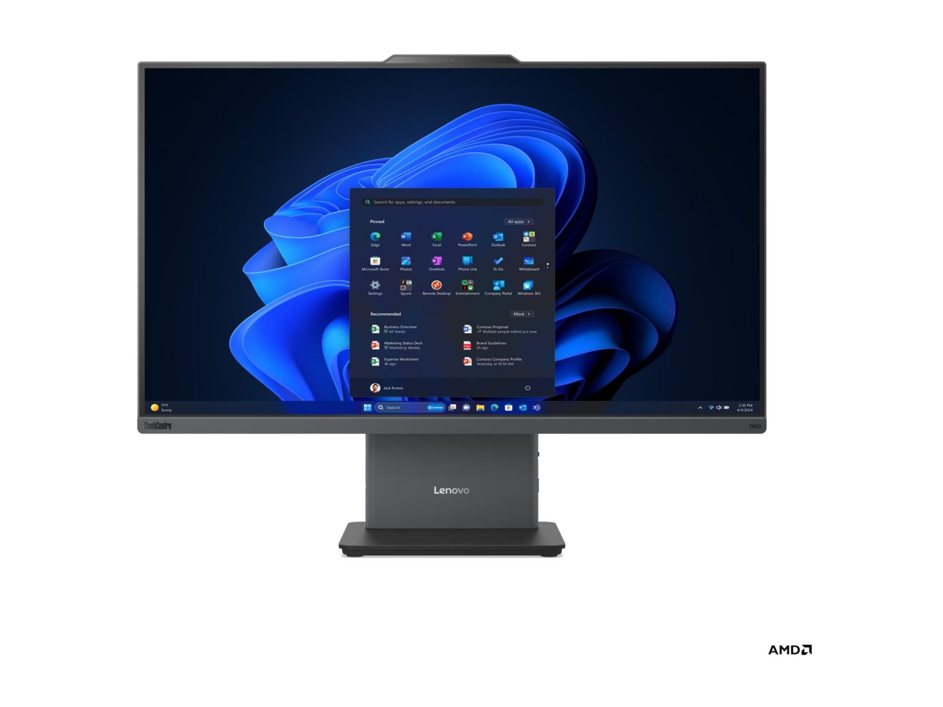 Lenovo ThinkCentre neo 55a 24 Gen 6 All-in-One - Thumbnail 3
