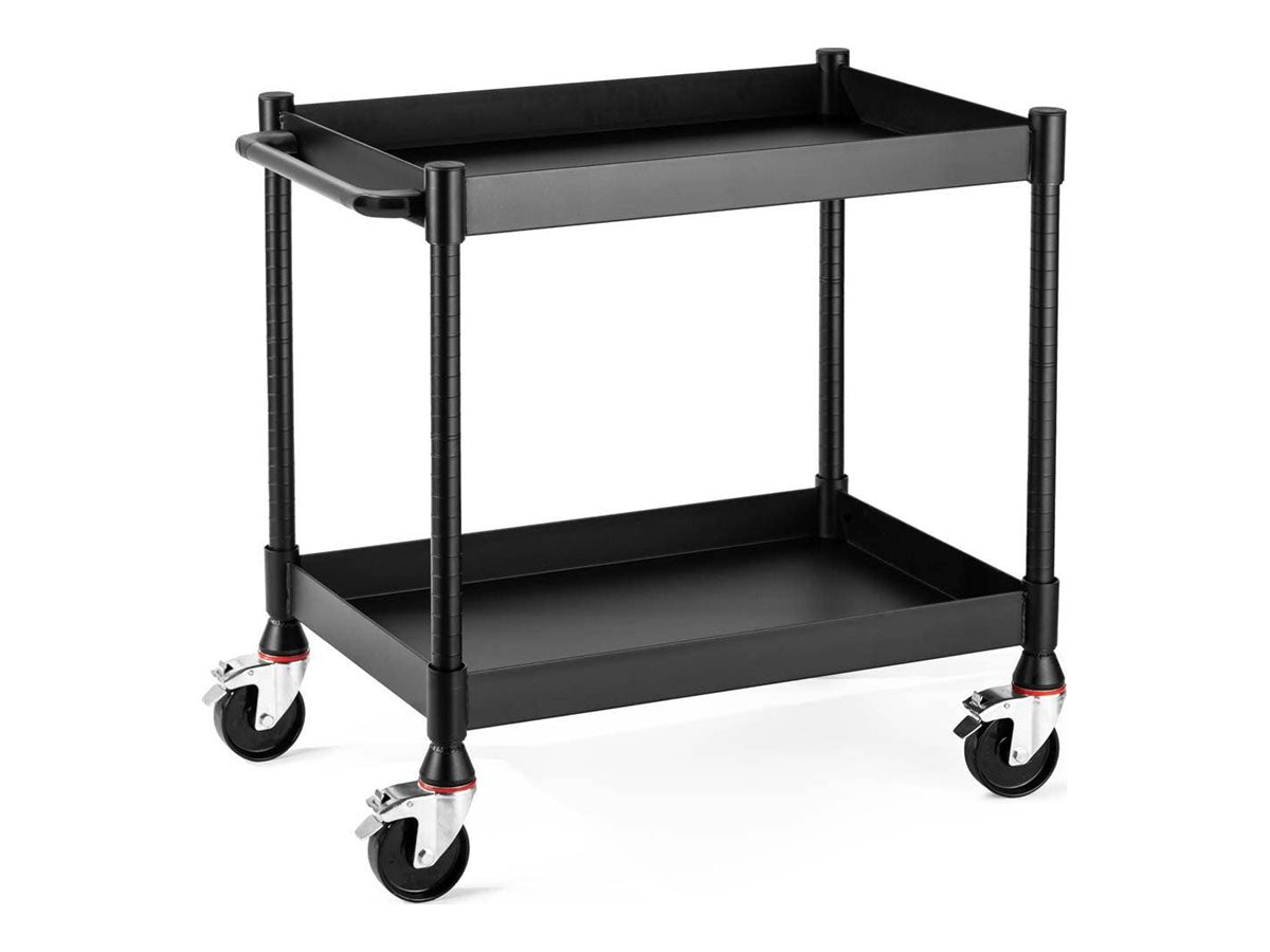 Luxor MightyHaul - trolley - 2 shelves - black