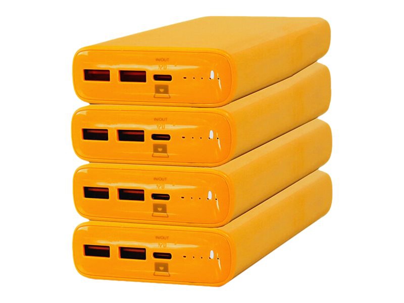 JAR Systems Active Charge power bank - 24 pin USB-C, 2 x USB (pack of 4)