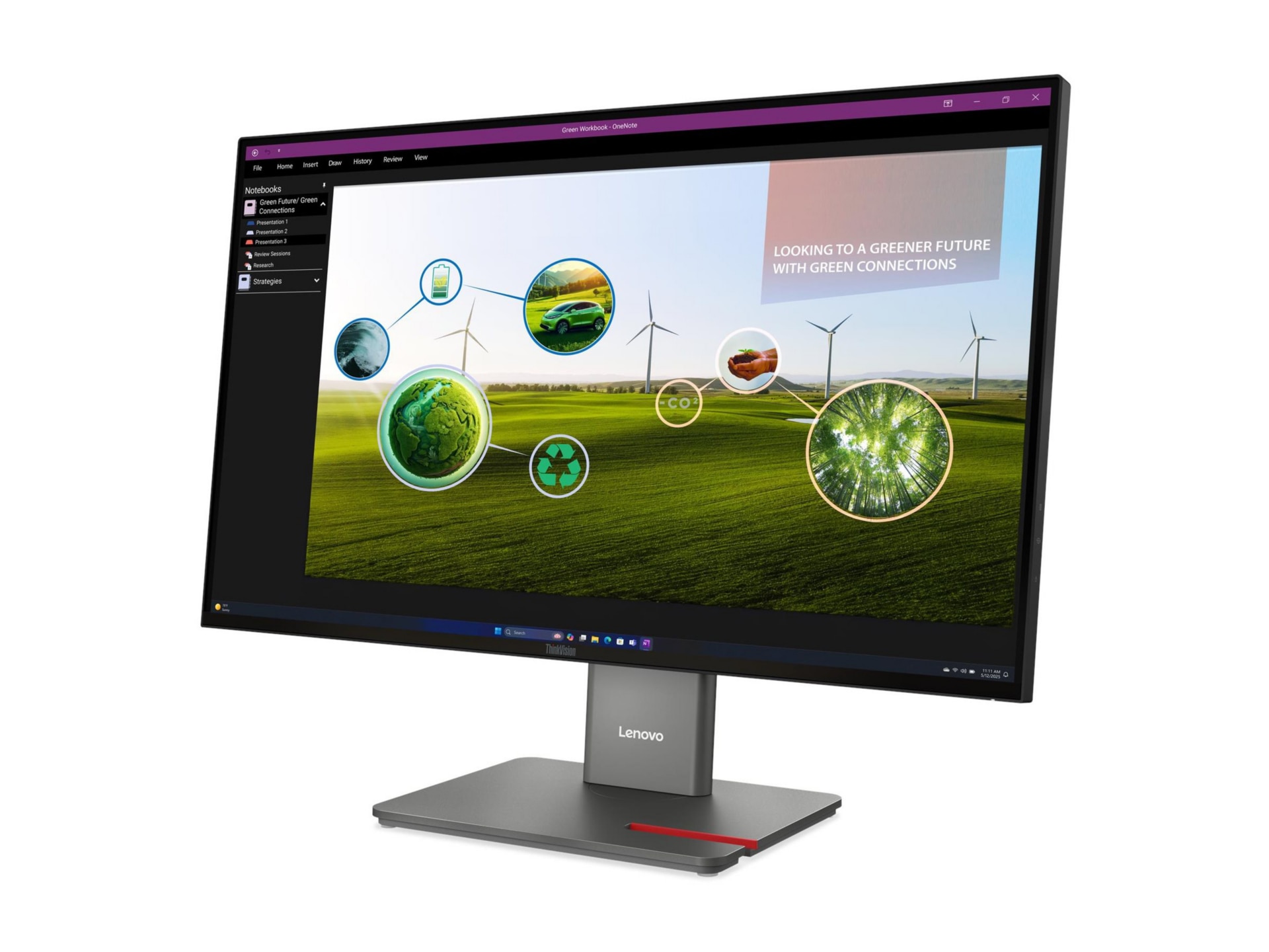 Lenovo ThinkVision P27Q-40 - LED monitor - QHD - 27" - HDR - with ThinkVisi