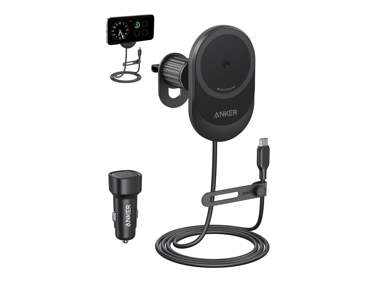 Anker MagGo car wireless charging holder - MagSafe compatible - 15 Watt