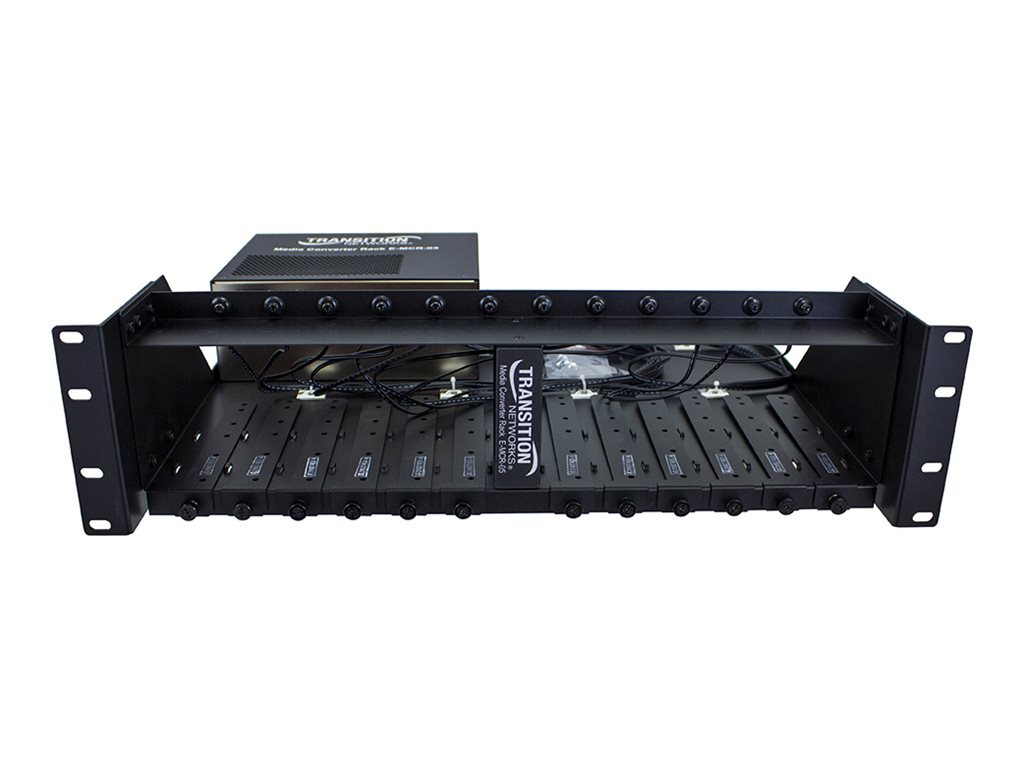 Lantronix E-MCR-05 - rack mounting chassis - 19" - 12-slot - TAA Compliant